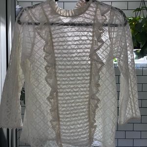 Sezane lace top. Size 34. New without tag!
